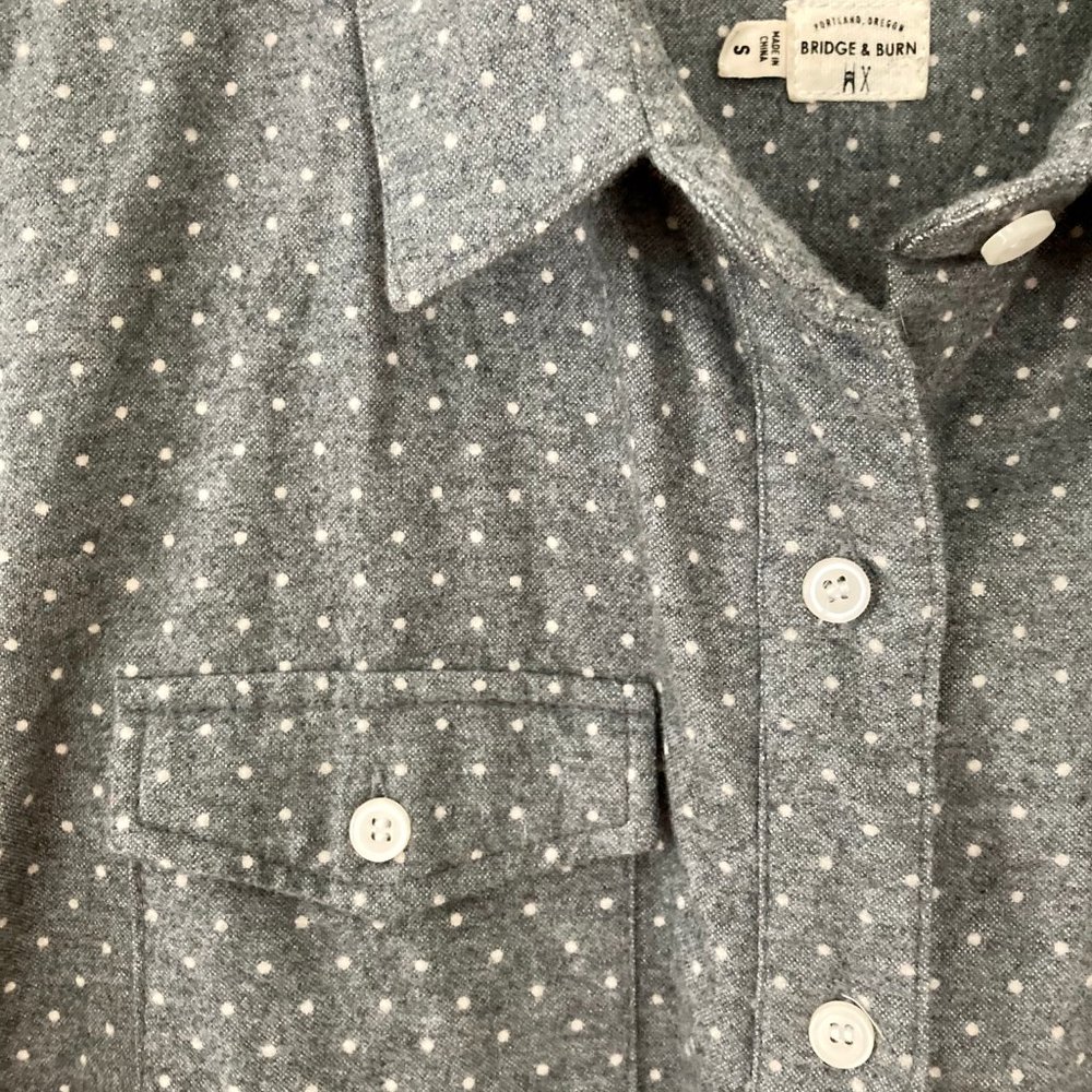 Bridge and Burn Flannel Long-Sleeve Shirt, Small